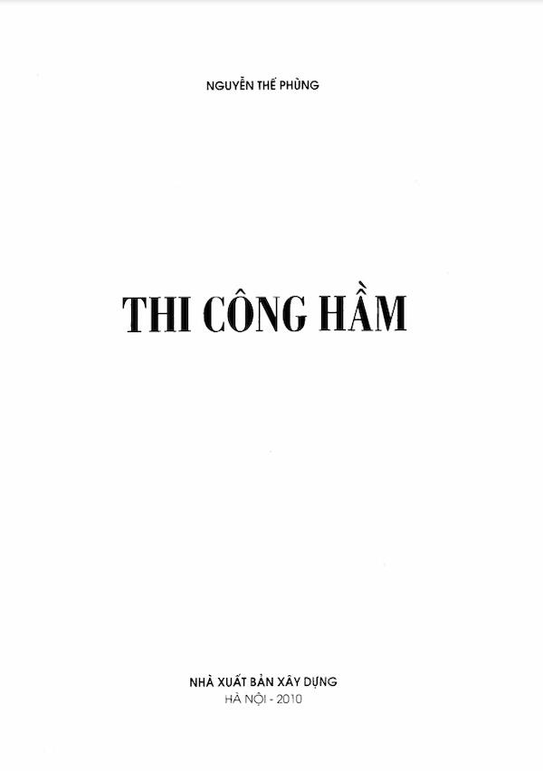 Thi Công Hầm