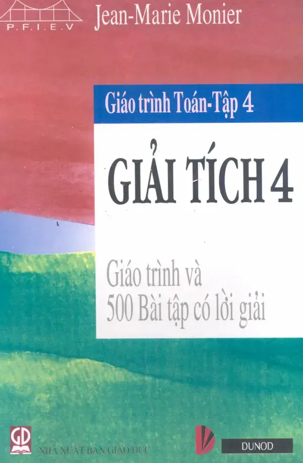 Giáo trình Toán – Tập 4: Giải tích 4