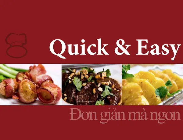 Sách Hướng Dẫn Nấu Ăn Quick&Easy – Đơn Giản Mà Ngon