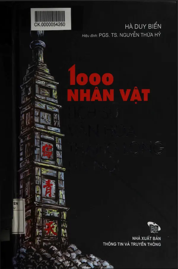 1000 Nhân vật Lịch sử Văn Hoá Thăng Long Hà Nội