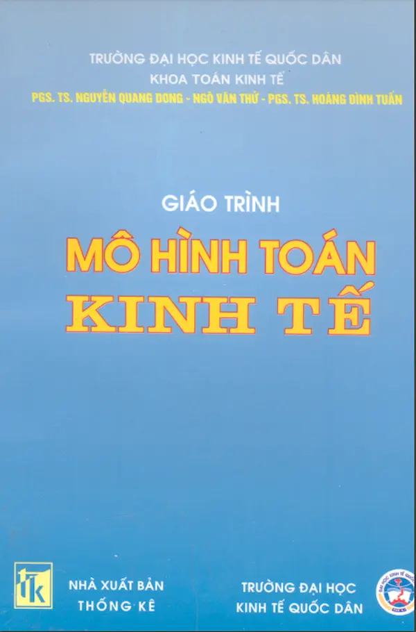 Giáo trình mô hình toán kinh tế