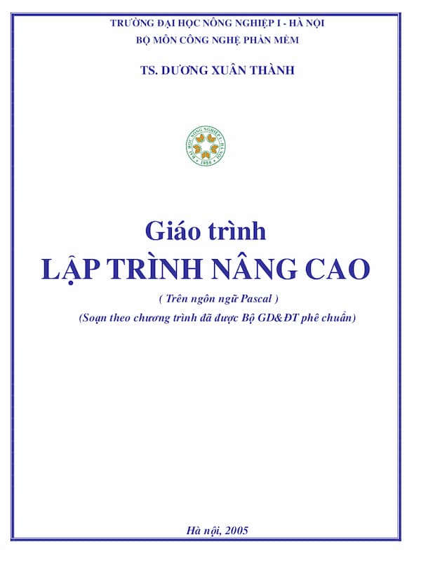 Giáo trình lập trình nâng cao