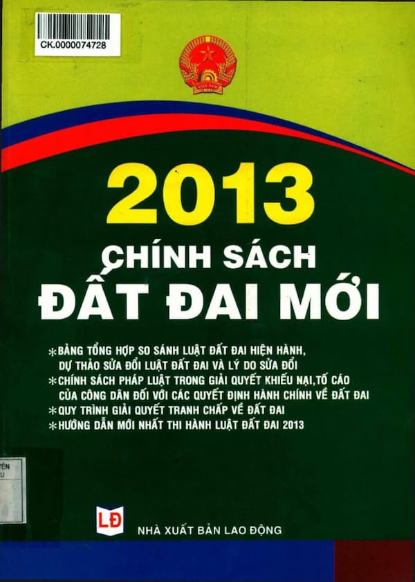 2013 chính sách đất đai mới