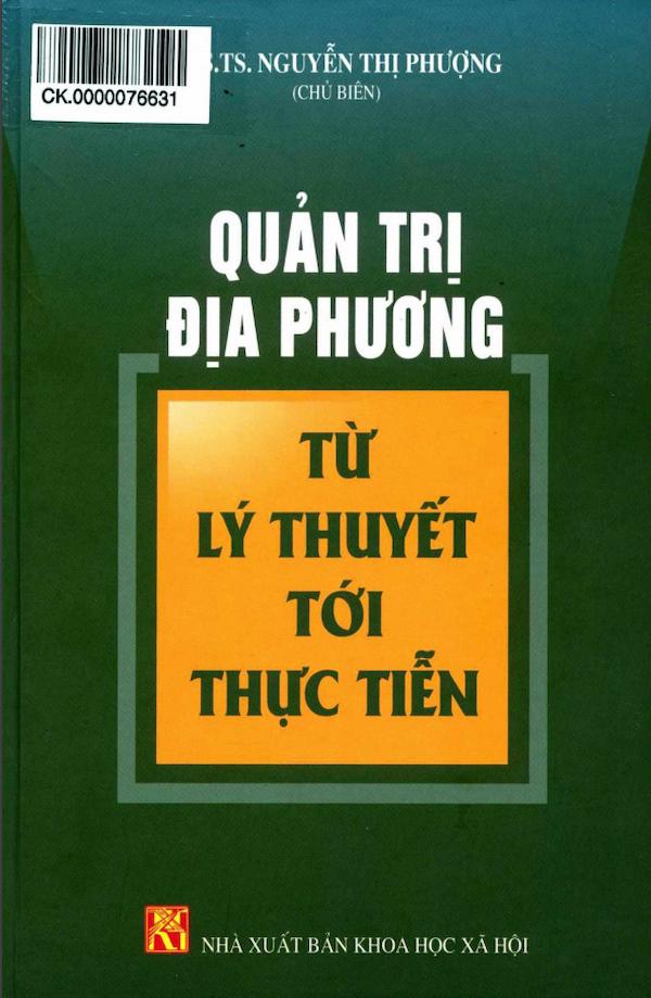 Quản Trị Địa Phương Từ Lý Thuyết Tới Thực Tiễn