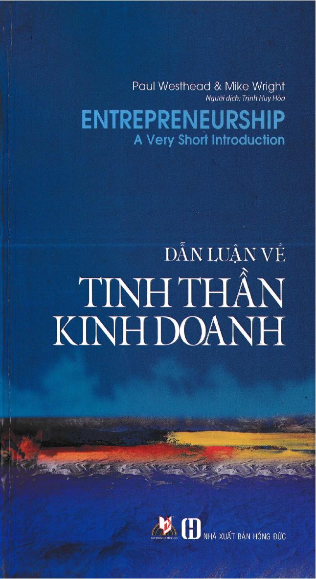 Dẫn luận về Tinh Thần Kinh Doanh PDF EPUB