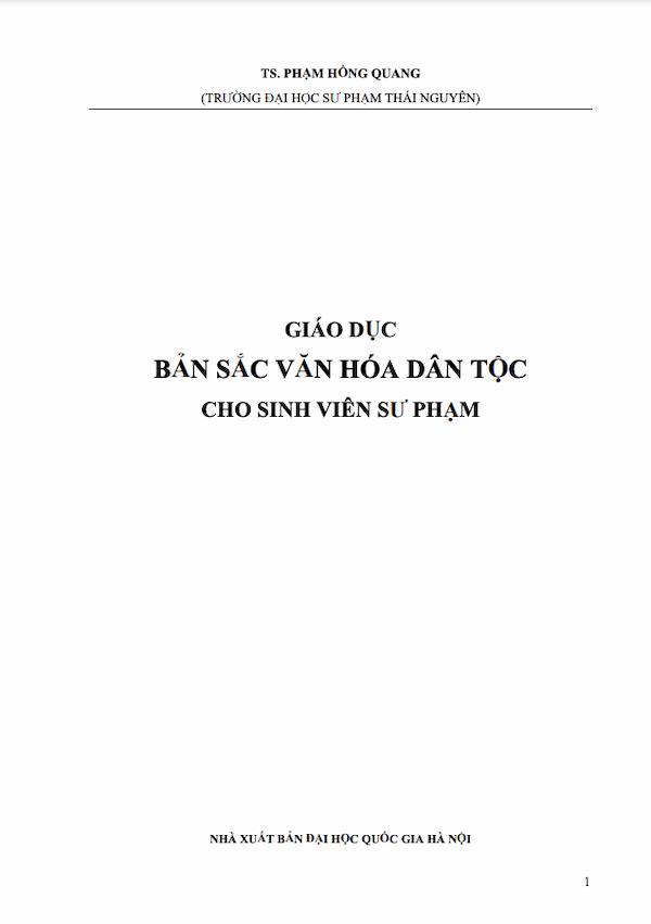 Giáo Dục Bản Sắc Văn Hoá Dân Tộc