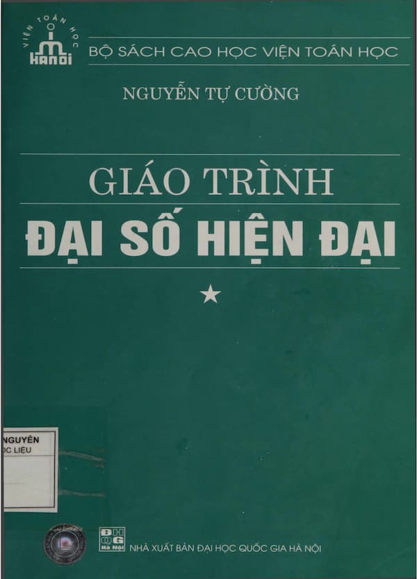 Giáo trình đại số hiện đại – Phần 1: Đại số trừu tượng