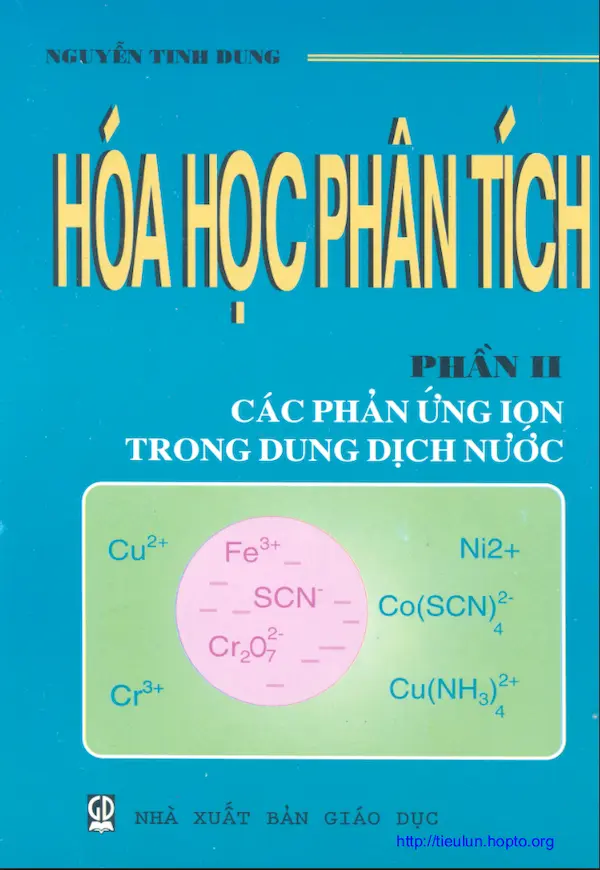 Hoá học phân tích 2 – Các phản ứng ion trong dung dịch nước