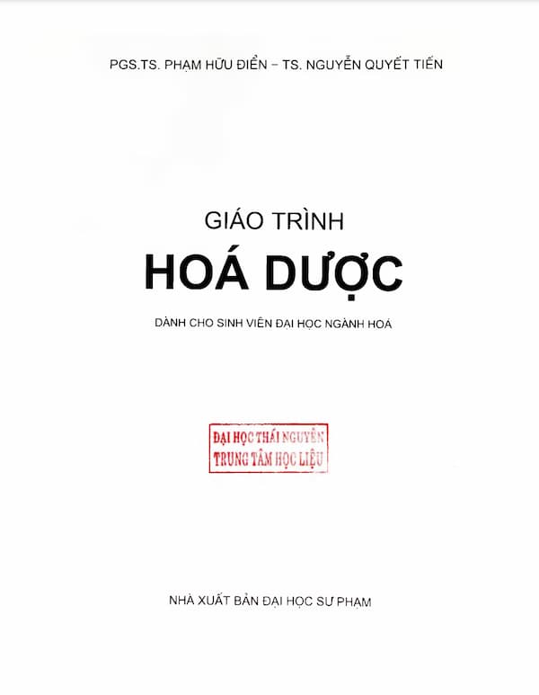 Giáo trình hóa dược