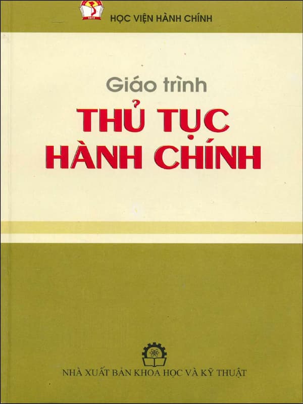 Giáo trình thủ tục hành chính