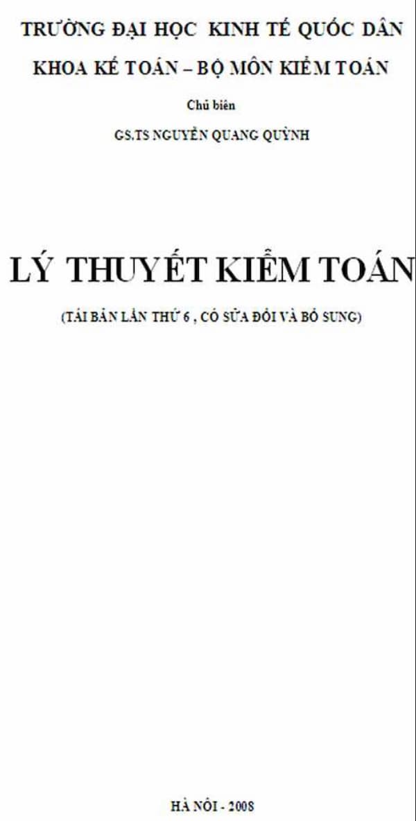 Lý thuyết kiểm toán