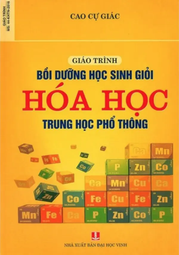 Giáo Trình Bồi Dưỡng Học Sinh Giỏi Hóa Học Trung Học Phổ Thông