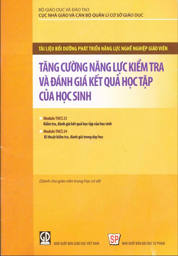 Tăng cường năng lực kiểm tra và đánh giá kết quả học tập của học sinh