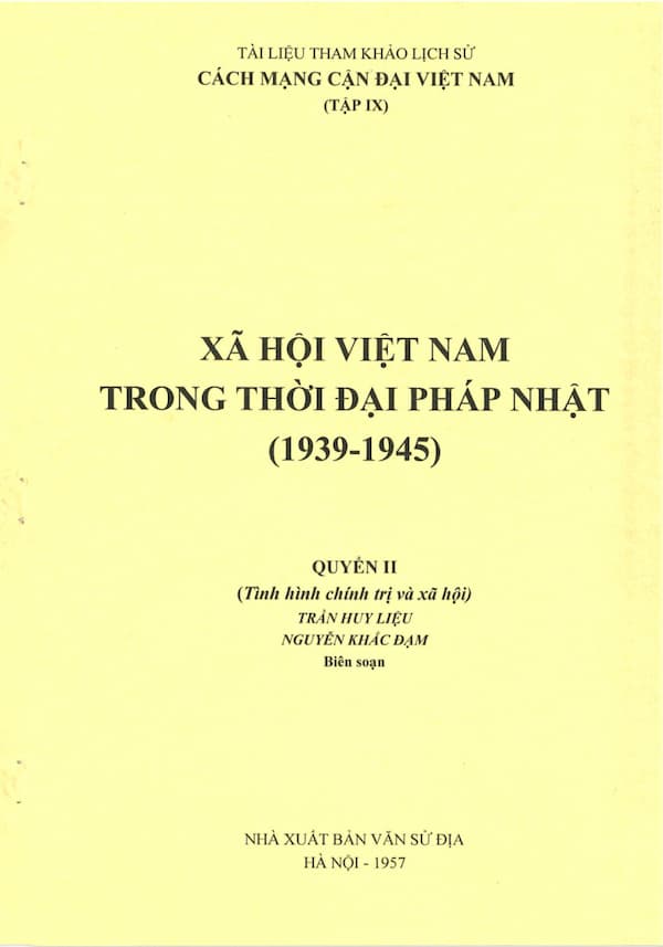 Xã hội Việt Nam thời Pháp Nhật – Quyển 2