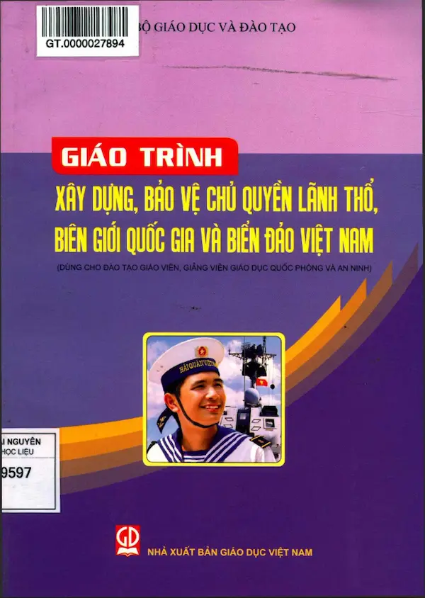 Giáo trình xây dựng, bảo vệ chủ quyền lãnh thổ, biên giới quốc gia và biển đảo Việt Nam