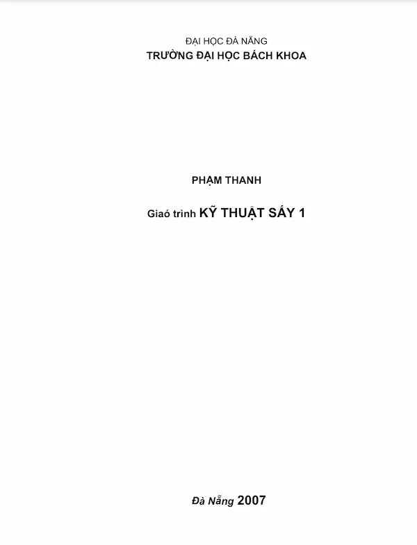 Giáo Trình Kỹ Thuật Sấy 1