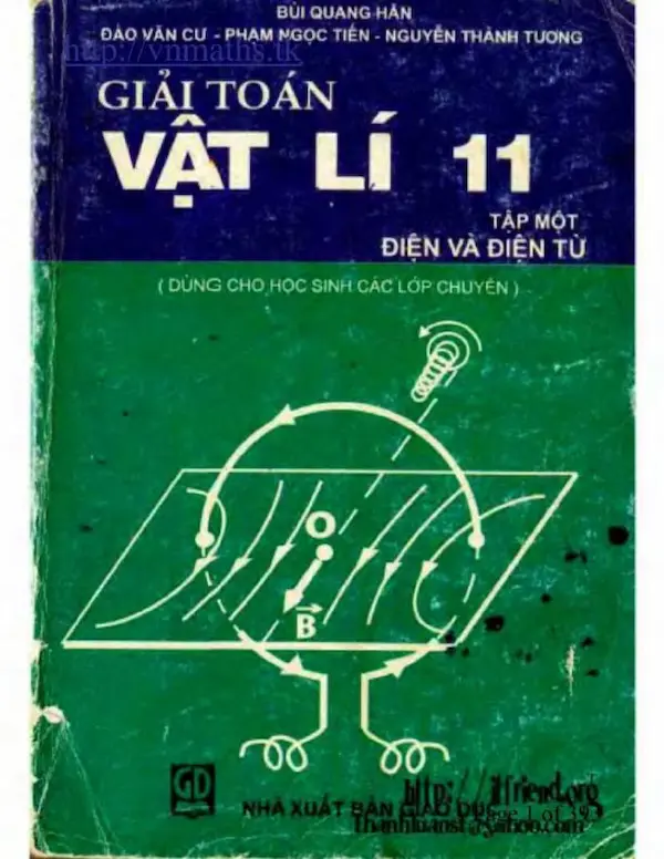 Giải Toán Vật Lý 11 Tập 1 Điện Và Điện Từ