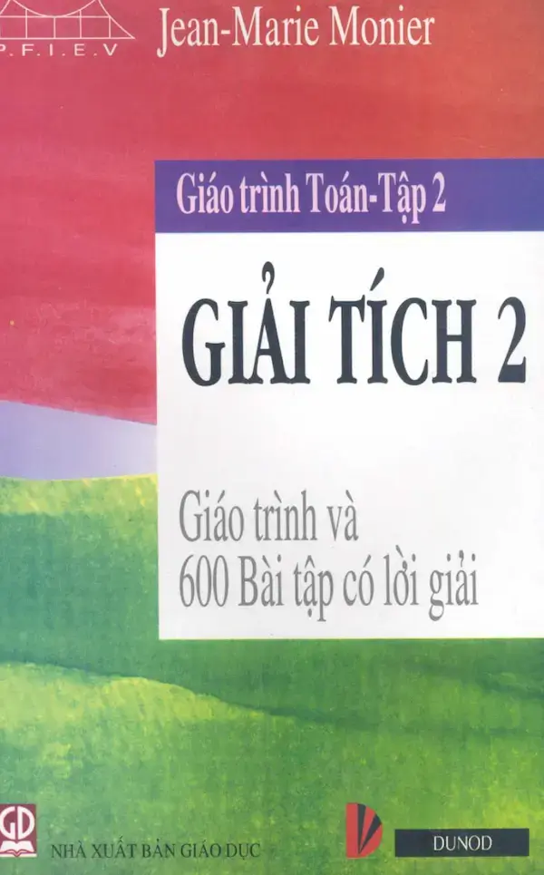 Giáo trình Toán – Tập 2: Giải tích 2