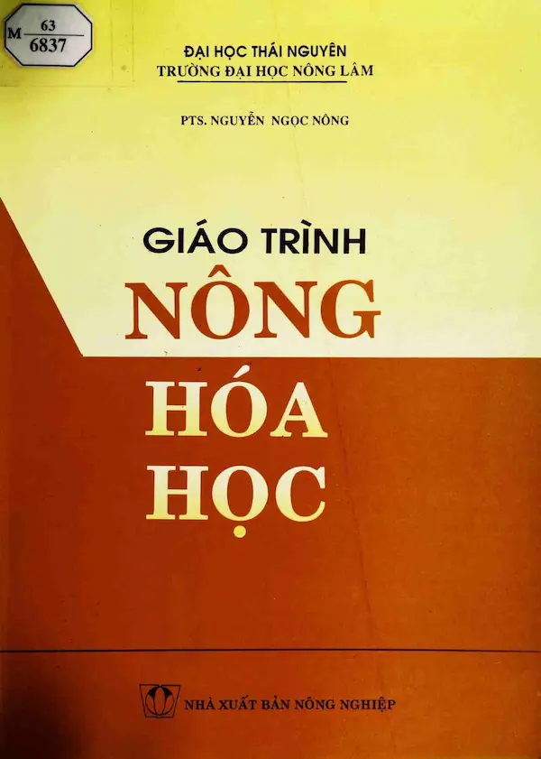 Giáo trình Nông Hoá Học Phần I