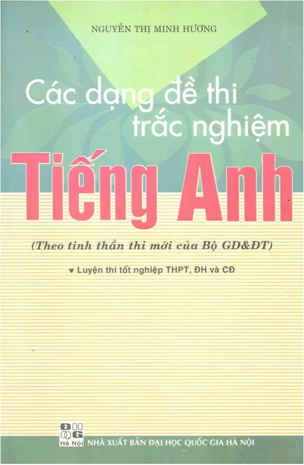 Các Dạng Đề Thi Trắc Nghiệm Tiếng Anh