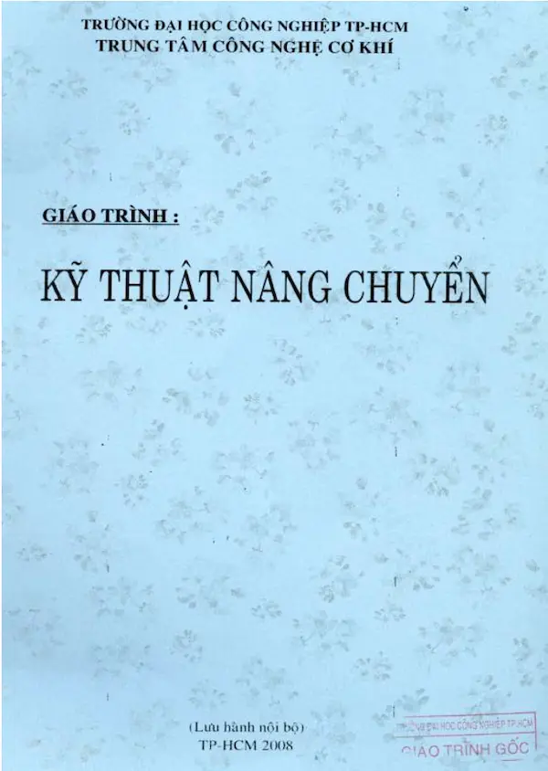 Giáo trình kỹ thuật nâng chuyển