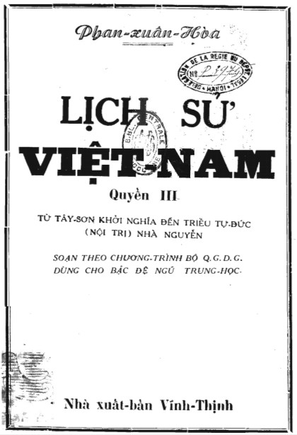 Lịch Sử Việt Nam 3: Từ Tây Sơn Khởi Nghĩa Đến Triều Tự Đức (Nội Trị) Nhà Nguyễn PDF EPUB