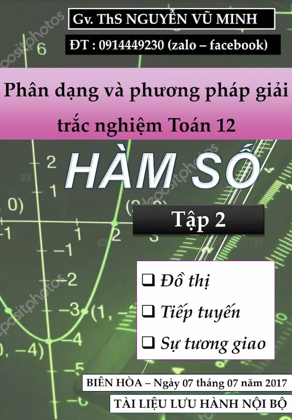 Phân Dạng Và Phương Pháp Giải Giải Trắc Nghiệm Toán 12: Hàm Số Tập 2