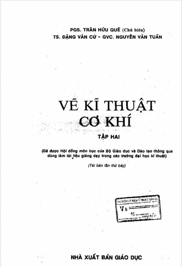 Vẽ kỹ thuật cơ khí – tập 2