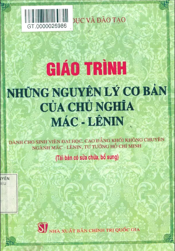 Giáo trình những nguyên lý cơ bản của chủ nghĩa Mác – Lênin – Nguyễn Viết Thông