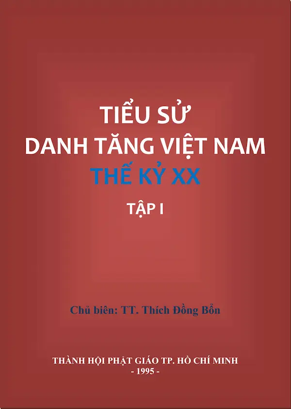 Tiểu sử danh Tăng Việt Nam – Thế kỷ XX – Tập 1