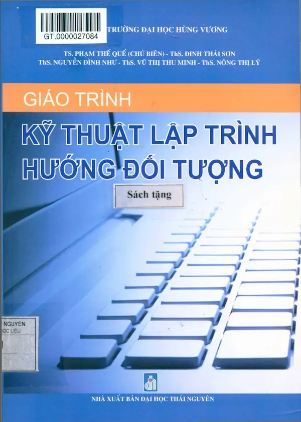 Giáo trình kỹ thuật lập trình hướng đối tượng