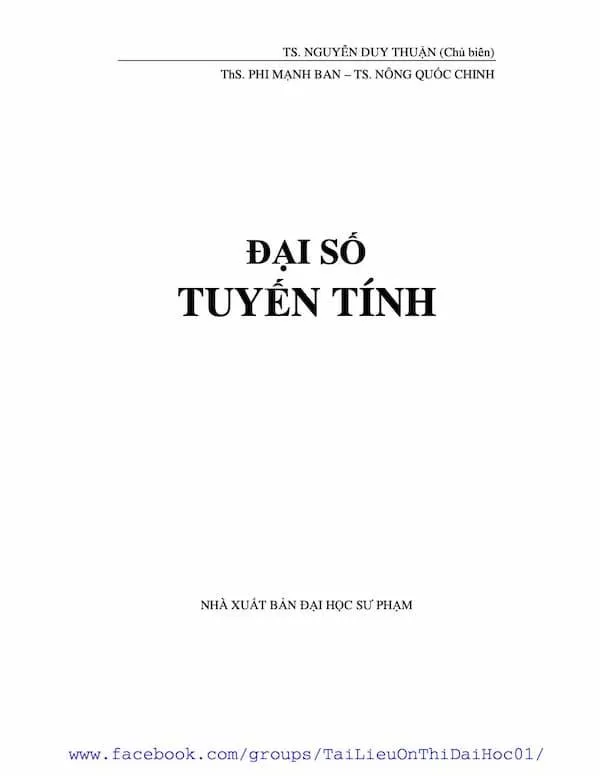 Đại số tuyến tính