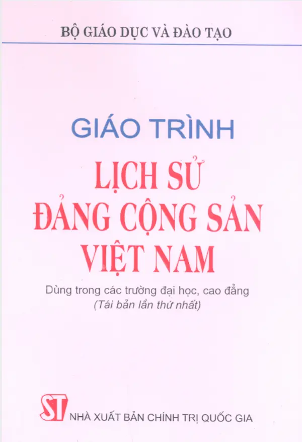 Giáo trình Lịch sử Đảng