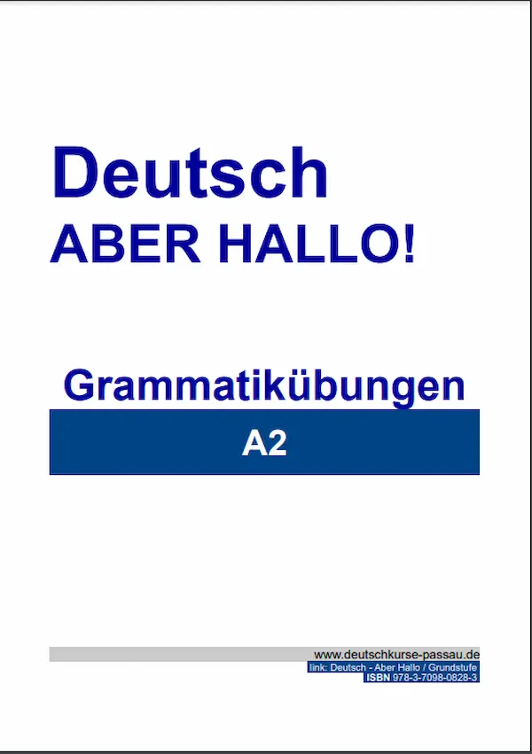 Tài liệu ngữ pháp A2 (Grammatikübungen A2)