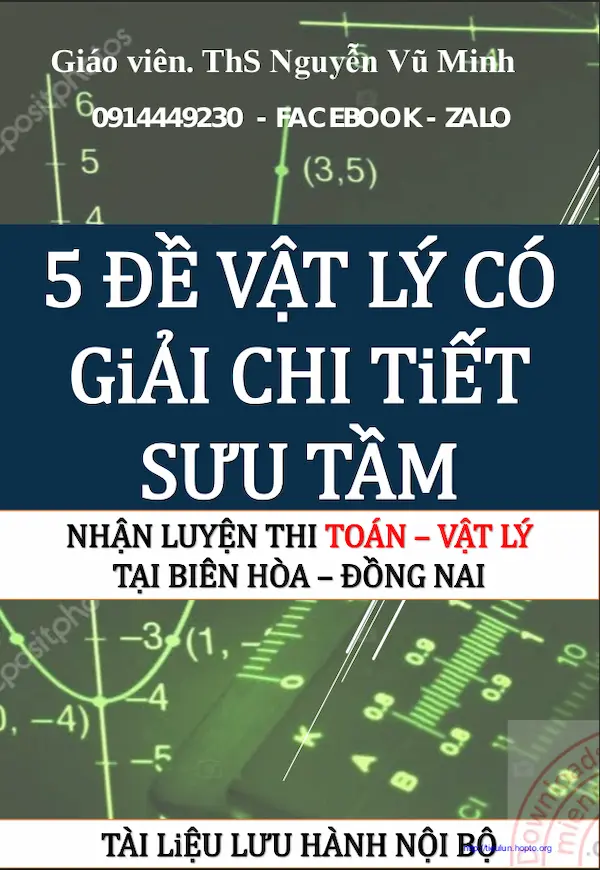 5 Đề Vật Lý Có Lời Giải Chi Tiết Sưu tầm